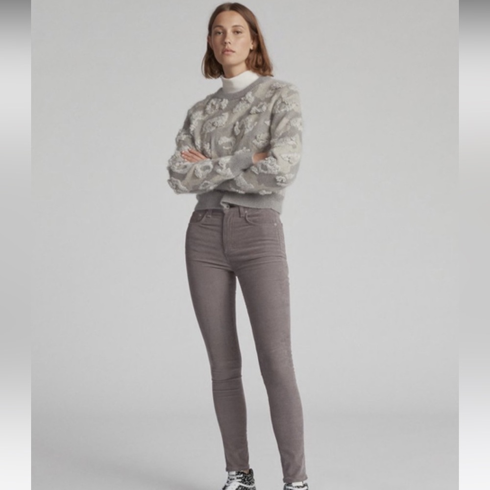 Rag & Bone Corduroy High Waisted Skinny Jeans